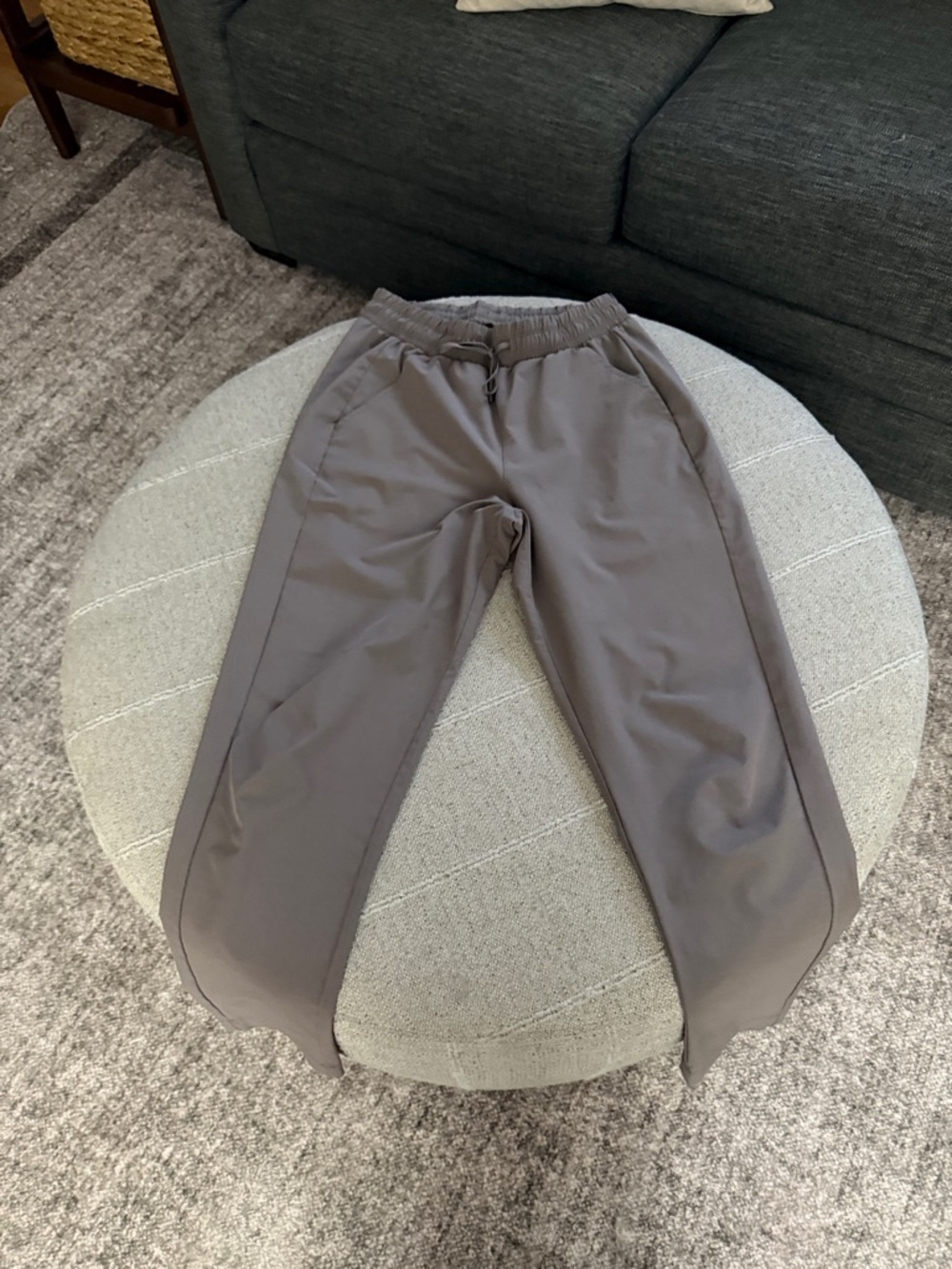 all in motion Women's Cropped Active Jogger Pants in Taupe Gray